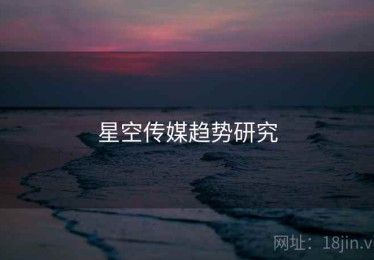 星空传媒趋势研究